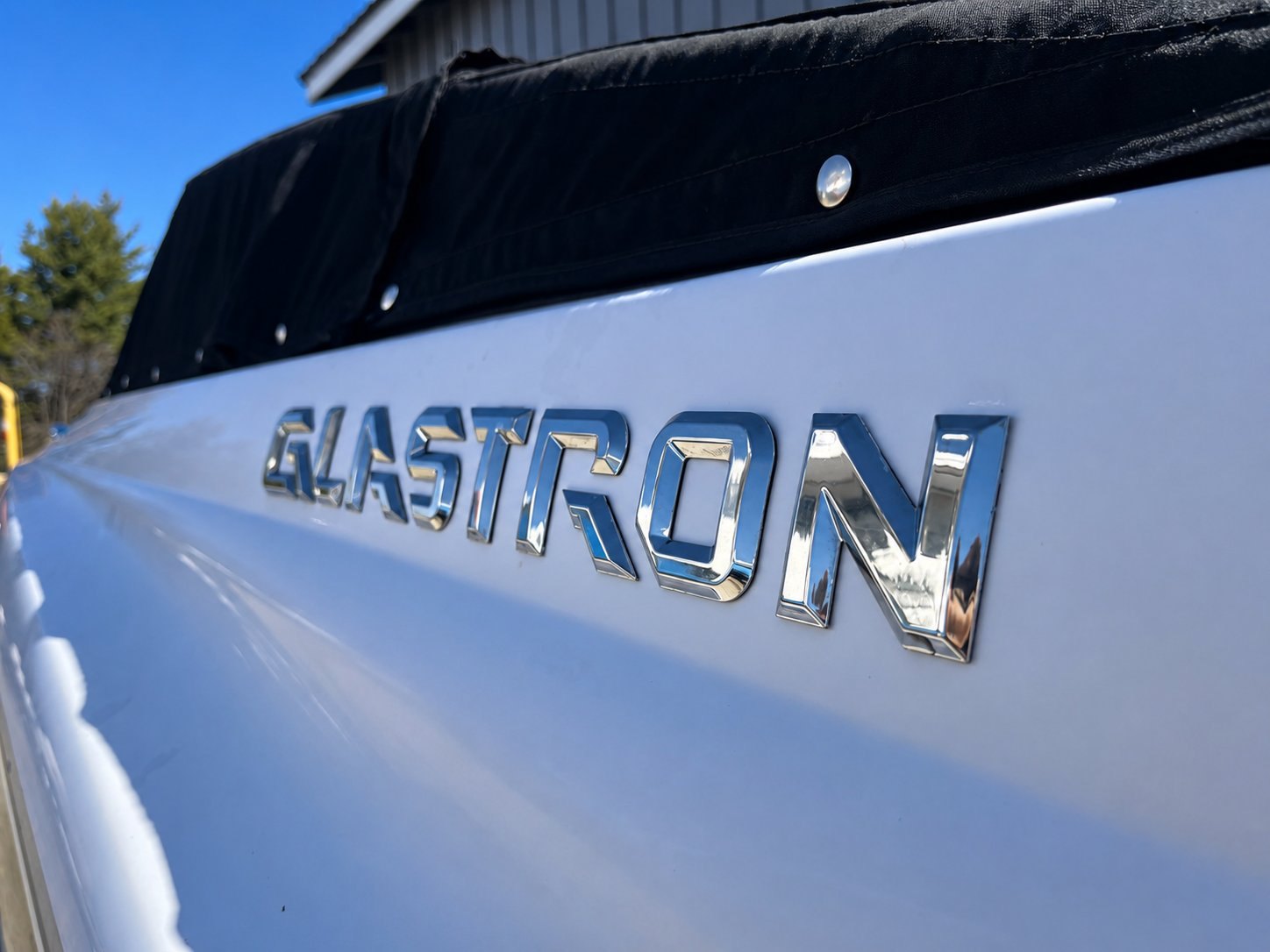Glastron chrome badge detail