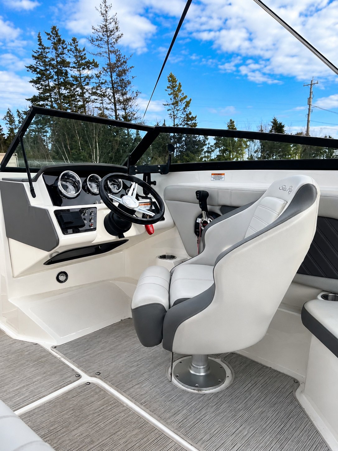 Sea Ray SPX 230 helm and dash